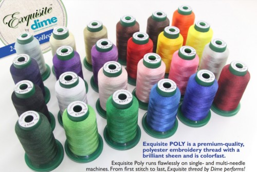 Exquisite by Dime 24 Spool Holiday Embroidery Thread Collection