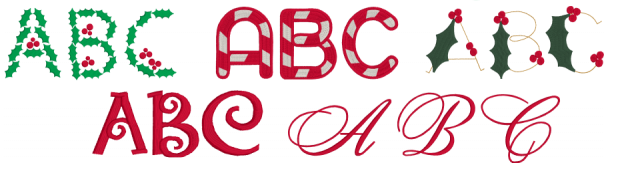 Christmas Collection - Fonts & Designs For Embrilliance Generic ...