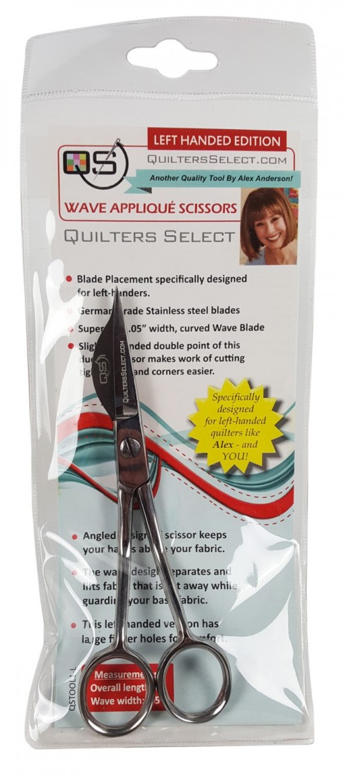 Quilter's Select Wave Applique Scissors / Left Hand