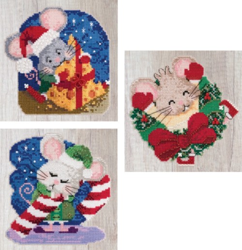 Gingerbread Lass Cross Stitch Ornament Kit Mill Hill 2021 Beaded Holiday