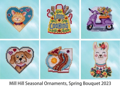 Mill Hill 2023 Spring Series Beaded Cross Stitch Kit ~ Love ~