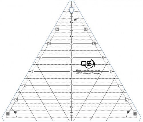 Quilter's Select 60 Degree Triangle Ruler