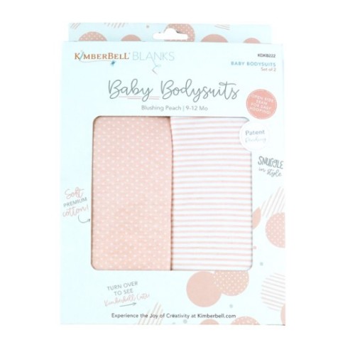 Kimberbell Baby Bodysuits: Blushing Peach / 9-12 Mo, while supplies last