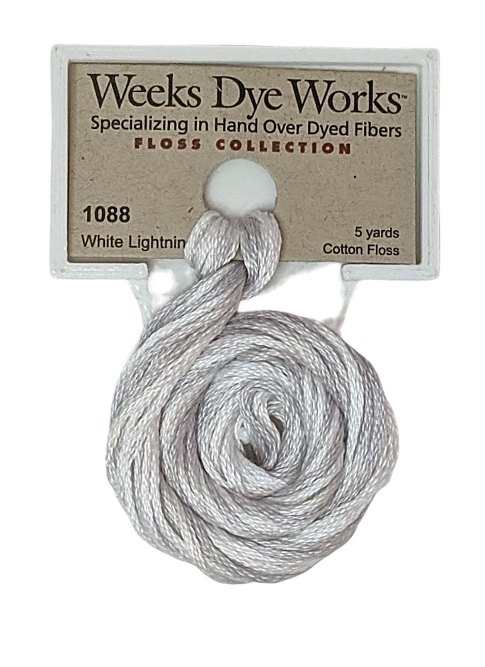 Weeks Dye Works Hand Over Dyed Embroidery Floss - White Lightning