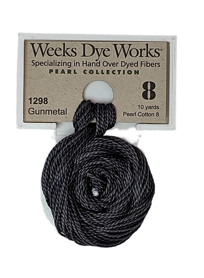 Weeks Dye Works Pearl Cotton #8 / Gunmetal 1298Embroidery Floss by