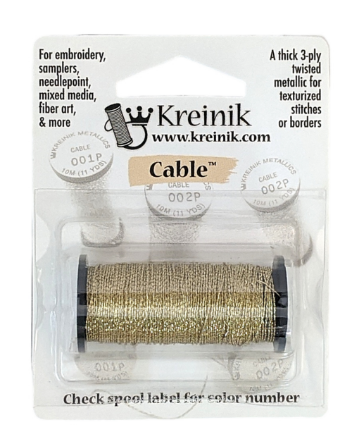 Kreinik Metallic Cable / 002P Gold