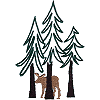 Moose Wandering in Trees