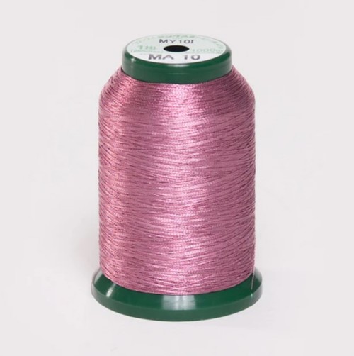 Kingstar Metallic Thread,1000m / Carnation Pink MA-10