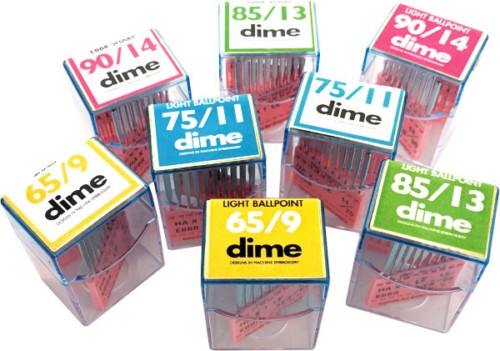 DIME Home Machine Embroidery Needles, 20 Count / 65/9 Sharp Point