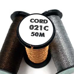 1 Ply Kreinik Metallic Cord, 50-meter spool