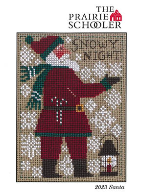 Prairie Schooler Santa, Annual Release Cross Stitch Pattern / 2023