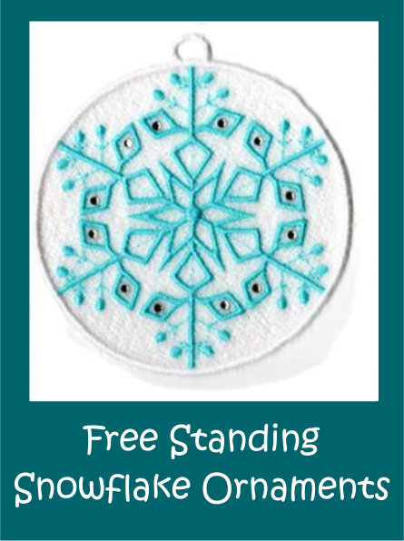 Free Standing Snowflake Ornaments
