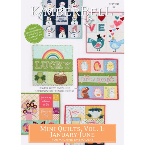 Kimberbell Mini Quilts, Vol. 1: January-June, Machine Embroidery CD