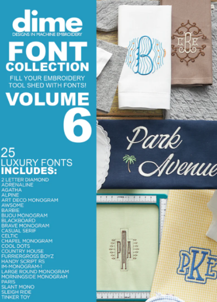 Larger view or Product cover for DIME Font collection Volume 6: Luxury Fonts