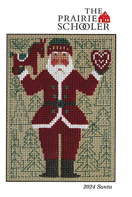 Prairie Schooler Santa, Annual Release Cross Stitch Pattern / 2024