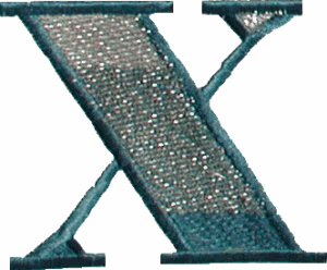 Ritz Style Letter X