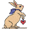 Bunny in the Garden X-Stitch (smaller)