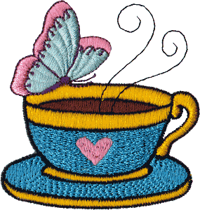 Butterfly With Tea Cup