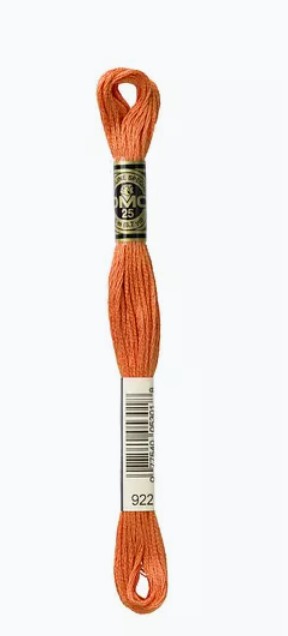 DMC Filato Ricamo 6 Capo Senape Variegata - Matasse Da 8,7m Per Scatola