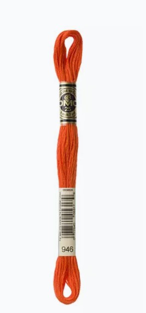 DMC 6-Strand Embroidery Cotton Floss - Matasse Da 8 Metri, Colore Paglia, Cotone Mercerizzato