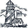 Lighthouse Scene Outline