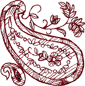 Paisley Outline