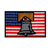 USA Flag With Bell