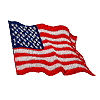 Waving USA Flag