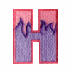 Flame Letter H
