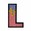 Flame Letter L