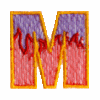 Flame Letter M