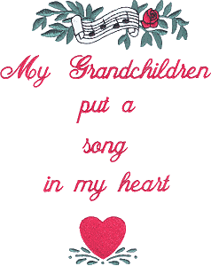 Grandchildren are Songs Saying