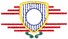 Crest With Lines Appliqué
