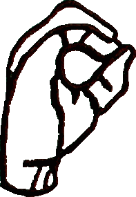 Sign Language Outline Number 0