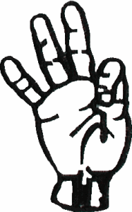 Sign Language Outline Number 9