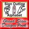 Sign Outline Alphabet