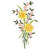 Larger Two Daffodil Bouquet, split