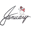 January with Snowman