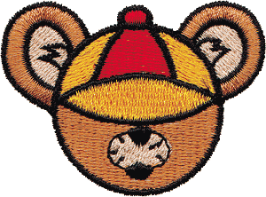 Bear Head wearing a Hat