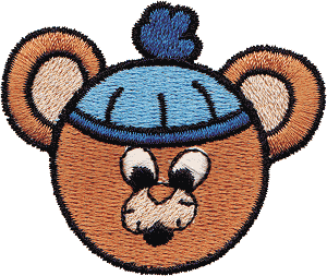 Bear Head in Stocking Cap