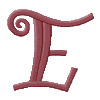 Teen Monogram Letter E, Larger