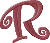 Teen Monogram Letter R, Larger