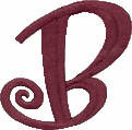 Teen Monogram Letter B, Smaller