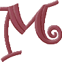 Teen Monogram Letter M, Smaller