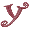 Teen Monogram Letter Y, Smaller