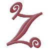 Teen Monogram Letter Z, Smaller