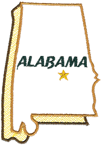 Alabama State Outline 