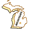 Michigan State Outline 