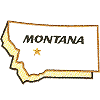 Montana State Outline 