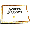 North Dakota State Outline 